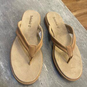Timberland Women's Calista Bay Thong Sandal Medium Beige Full GR A2R5F-EN2